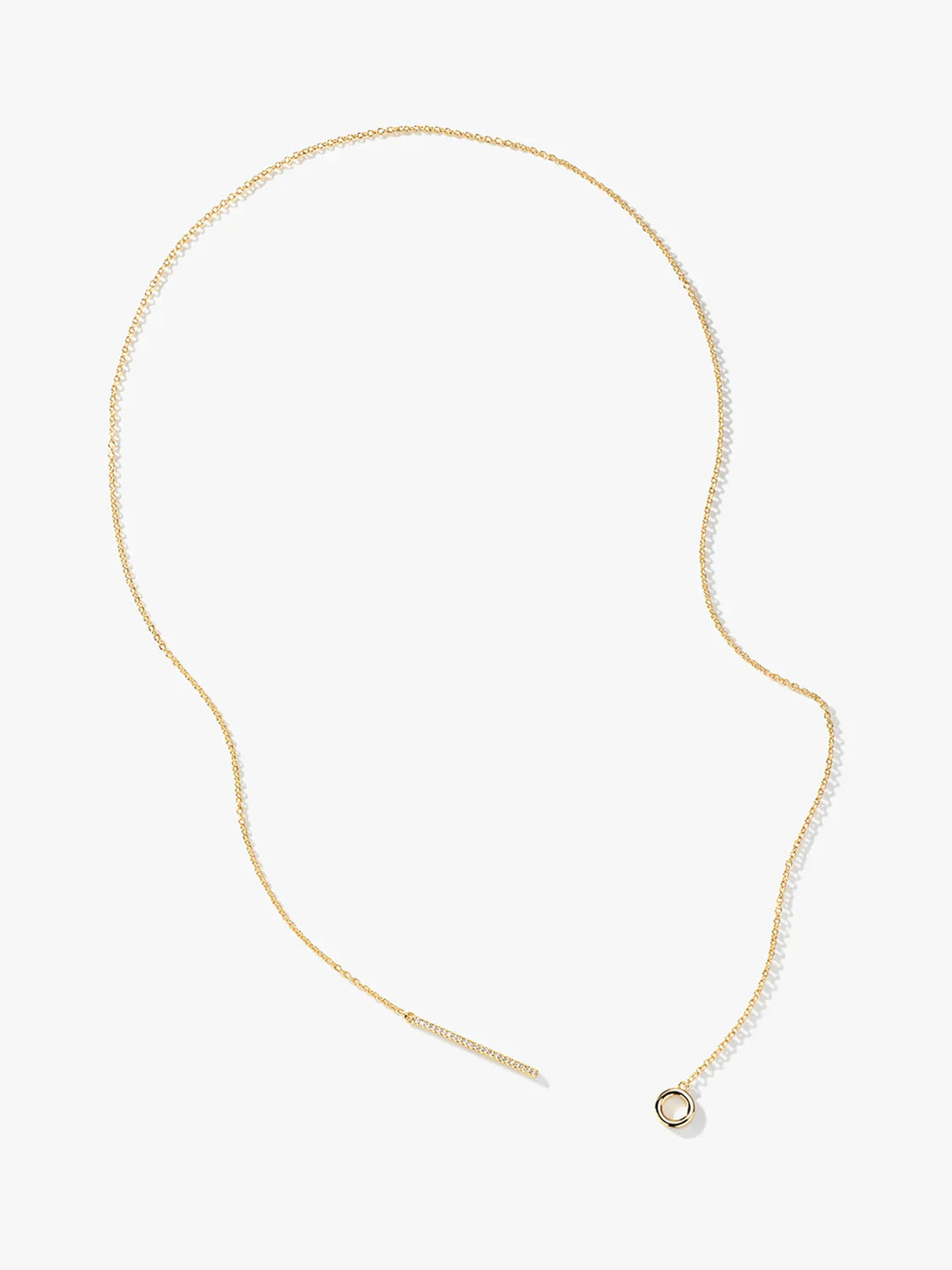 Chandelier Pave Lariat Halskette