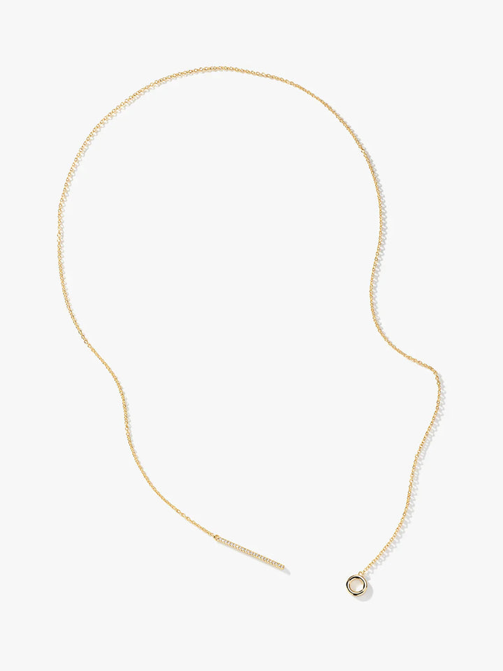 Chandelier Pave Lariat Halskette