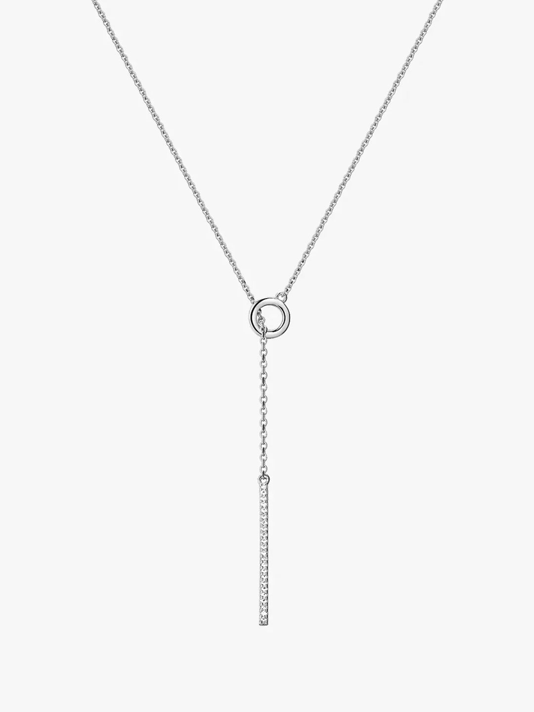 Chandelier Pave Lariat Halskette