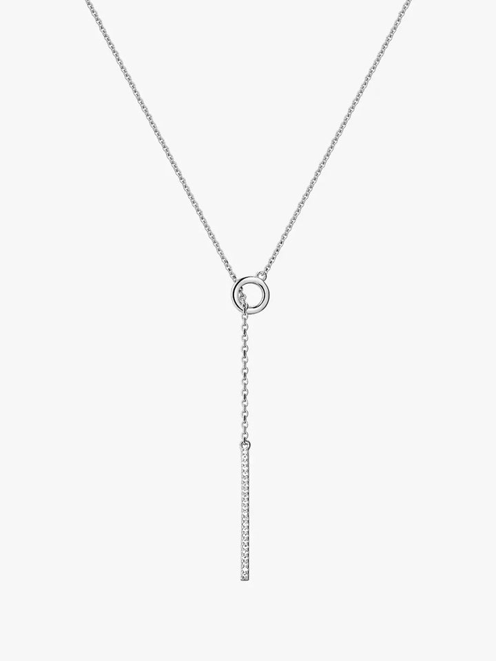 Chandelier Pave Lariat Halskette