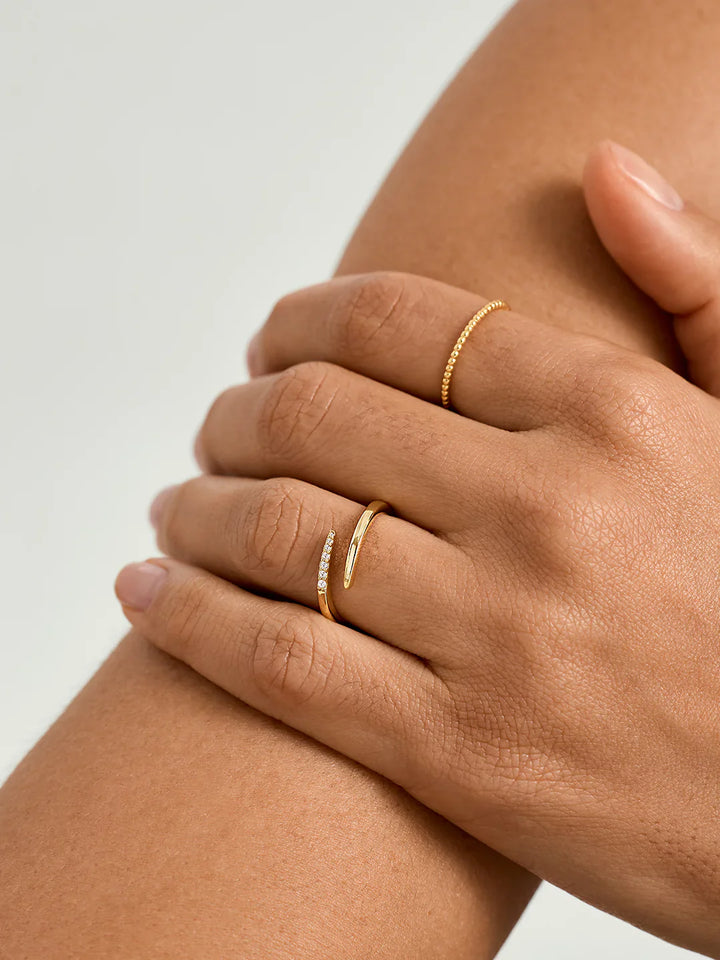 Wickelring mit Kristallkrallen