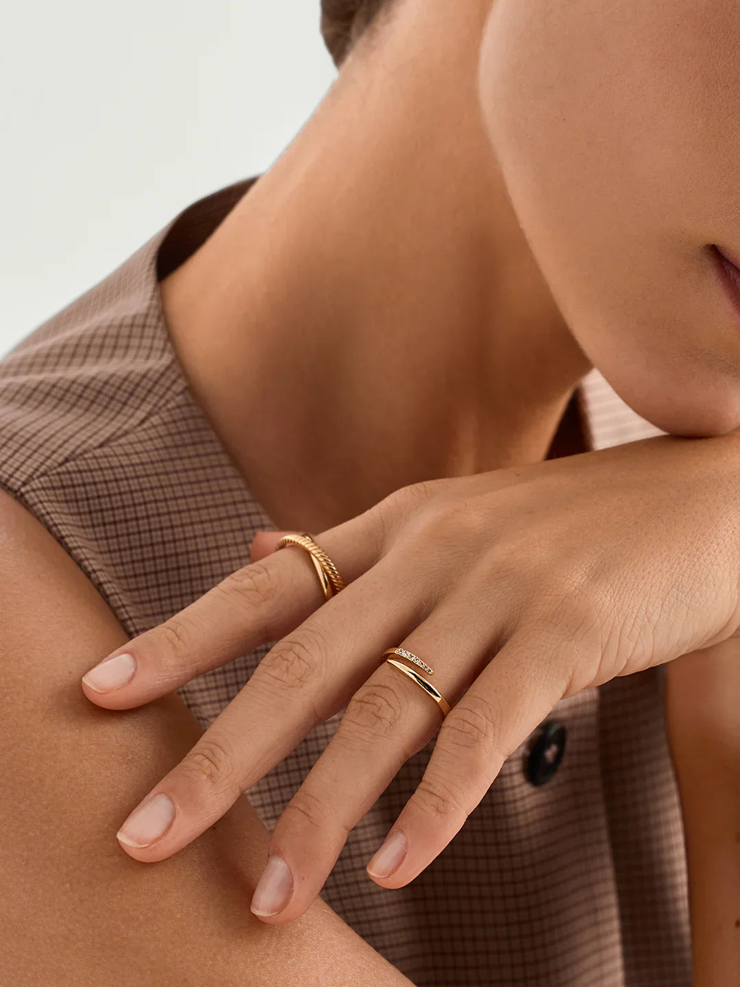 Wickelring mit Kristallkrallen