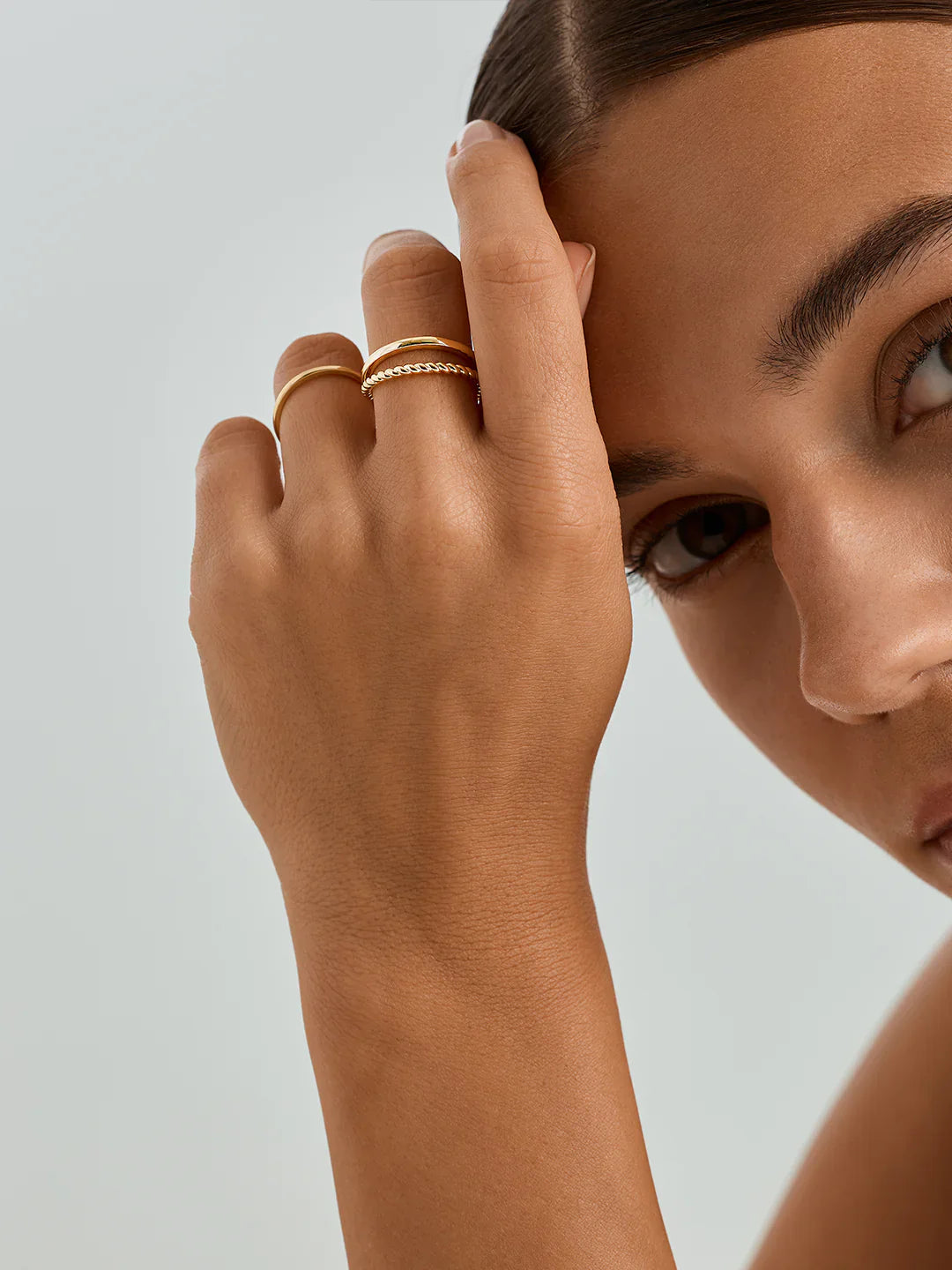 Twist Doppelband Offener Ring