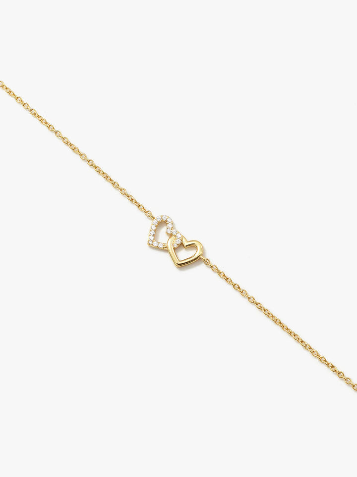 Kleine Verschlungene Herzarmband