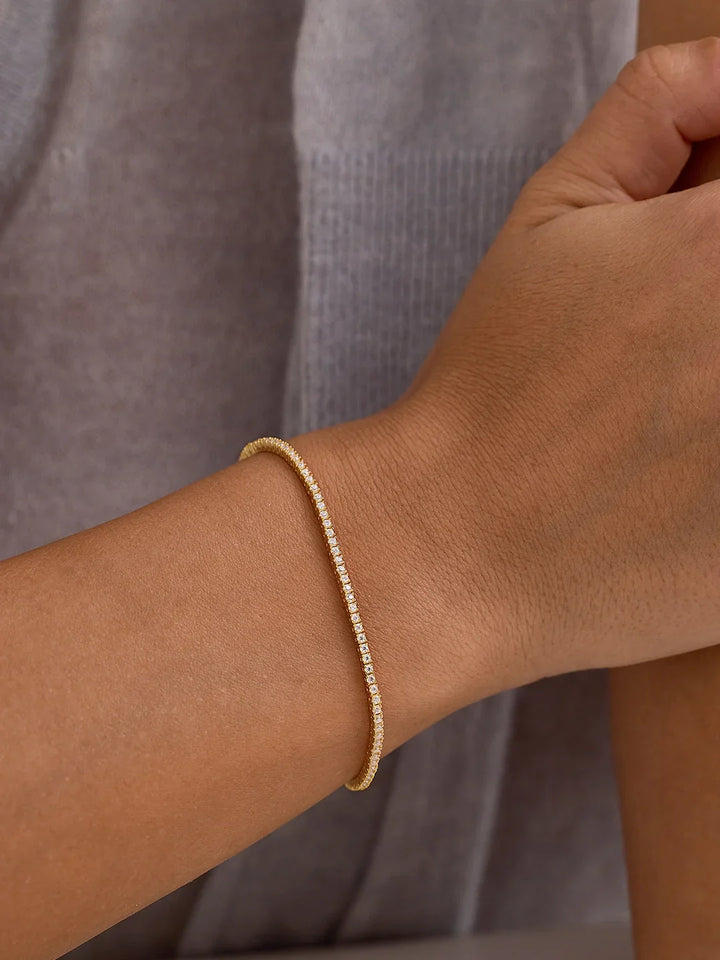 Zartes Moissanit Tennisarmband