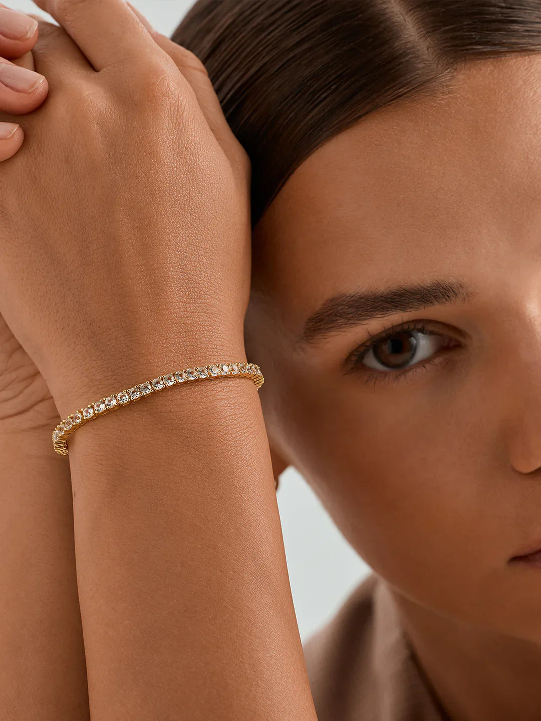 Klassisches Saphir Tennisarmband