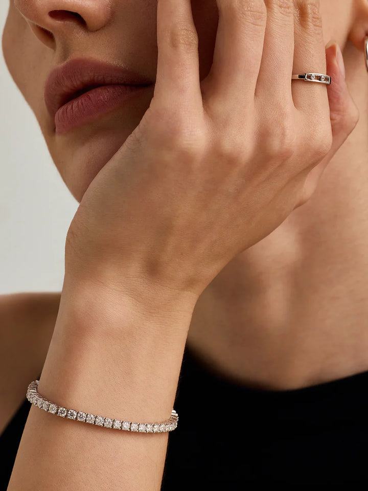 Klassisches Saphir Tennisarmband