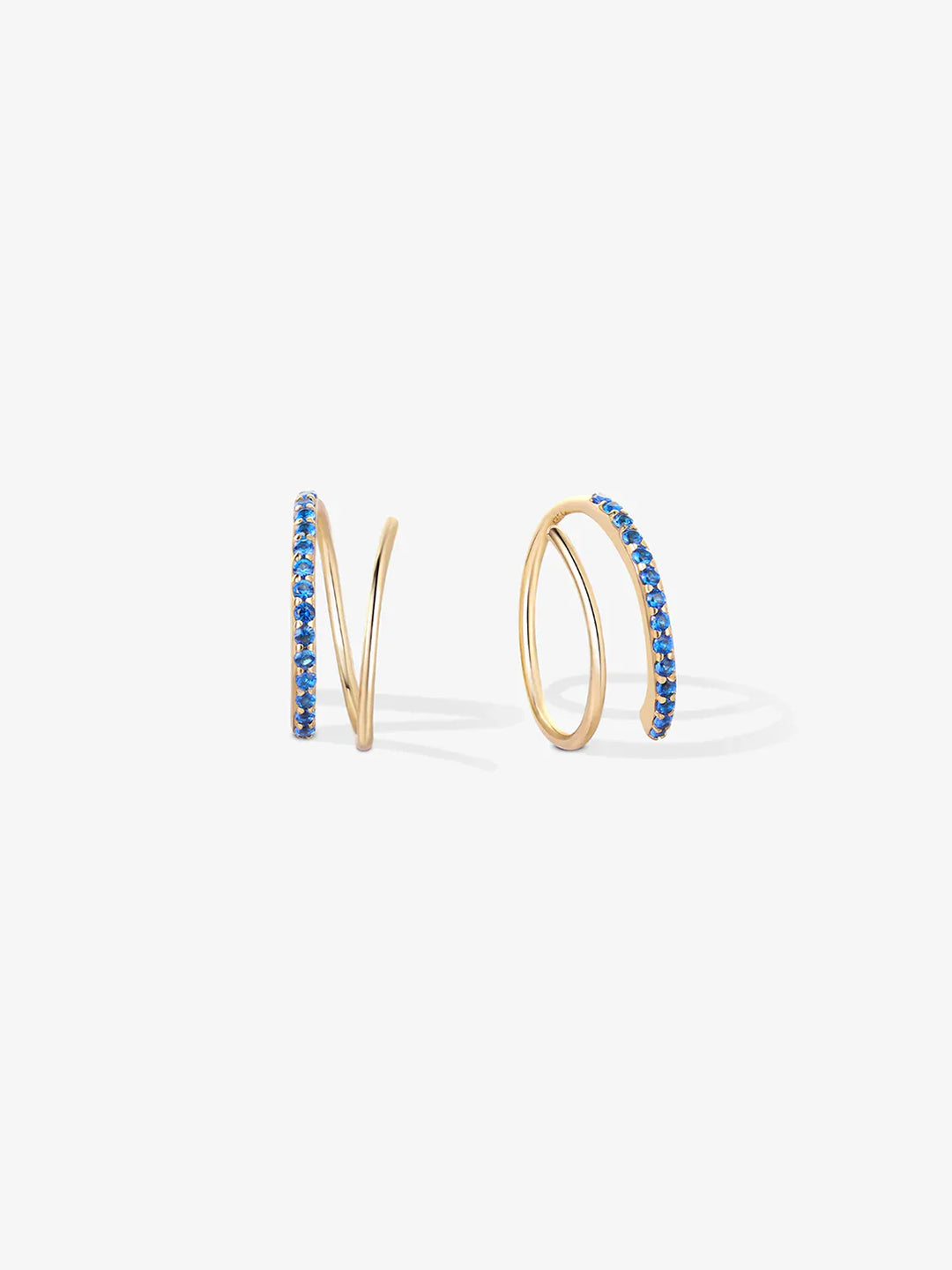 Halb Pave Doppelte Creolen