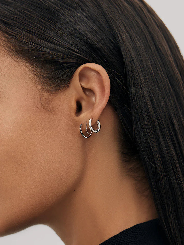 Halb Pave Doppelte Creolen