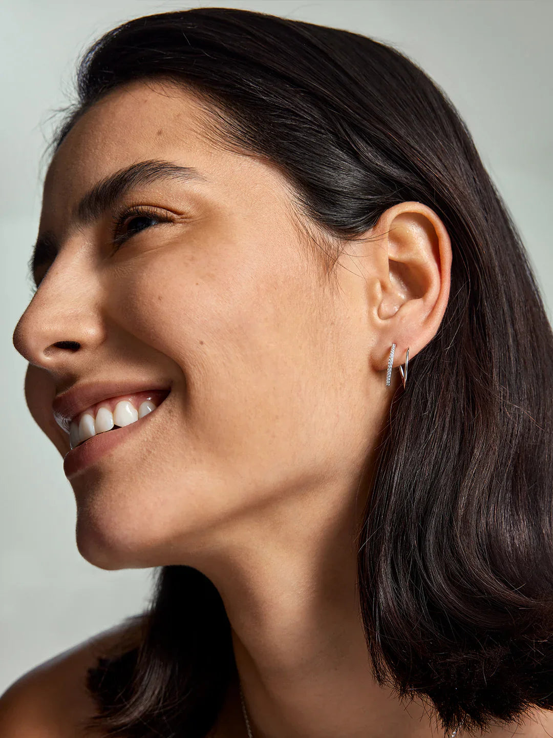 Halb Pave Doppelte Creolen