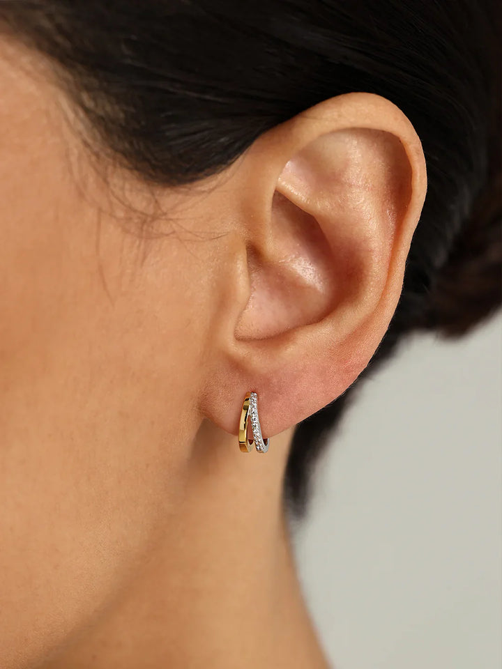 Gemischte Doppel-Semi-Kreis Huggies