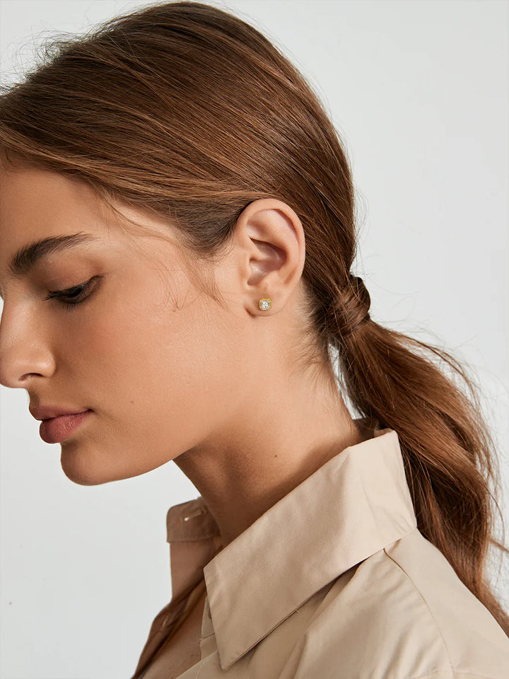 Mosaik-Saphir-Ohrstecker