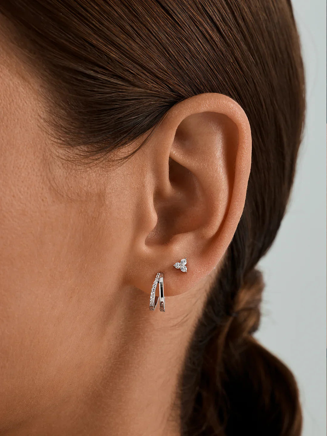 Trio Saphir-Ohrstecker