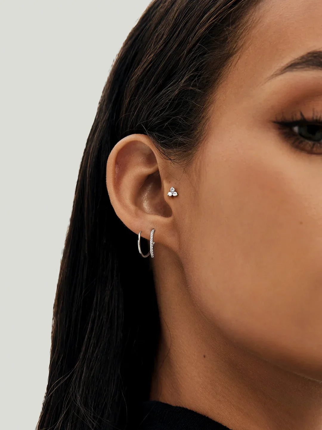 Trio Saphir-Ohrstecker