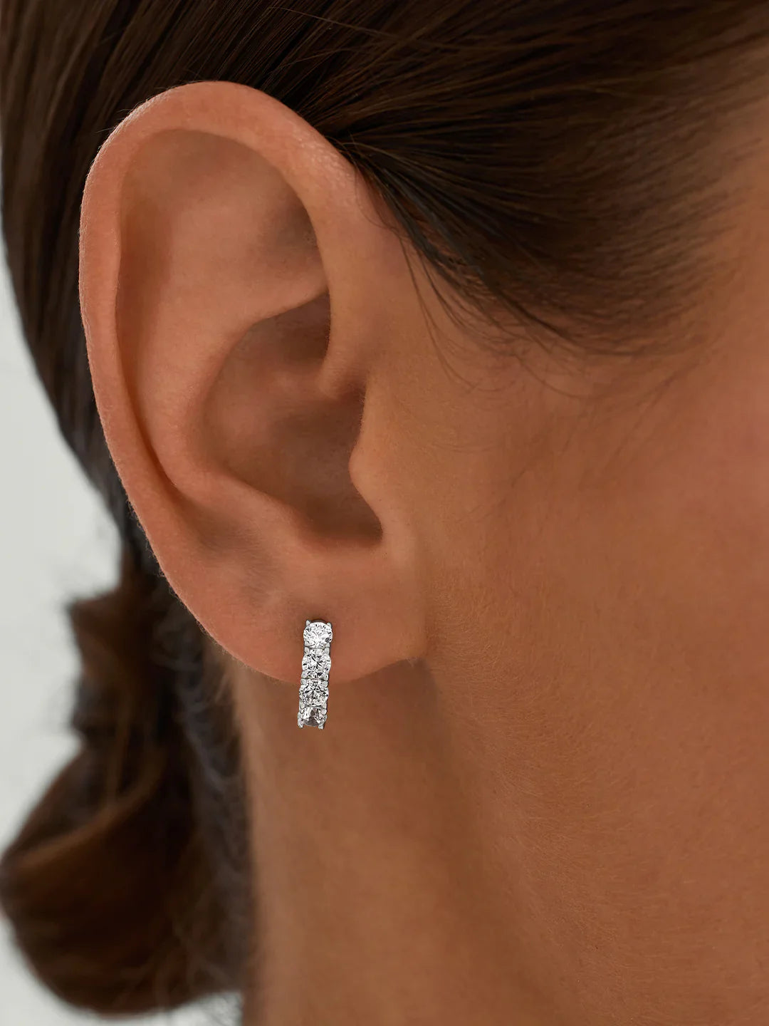 Sapphire Silber Huggies