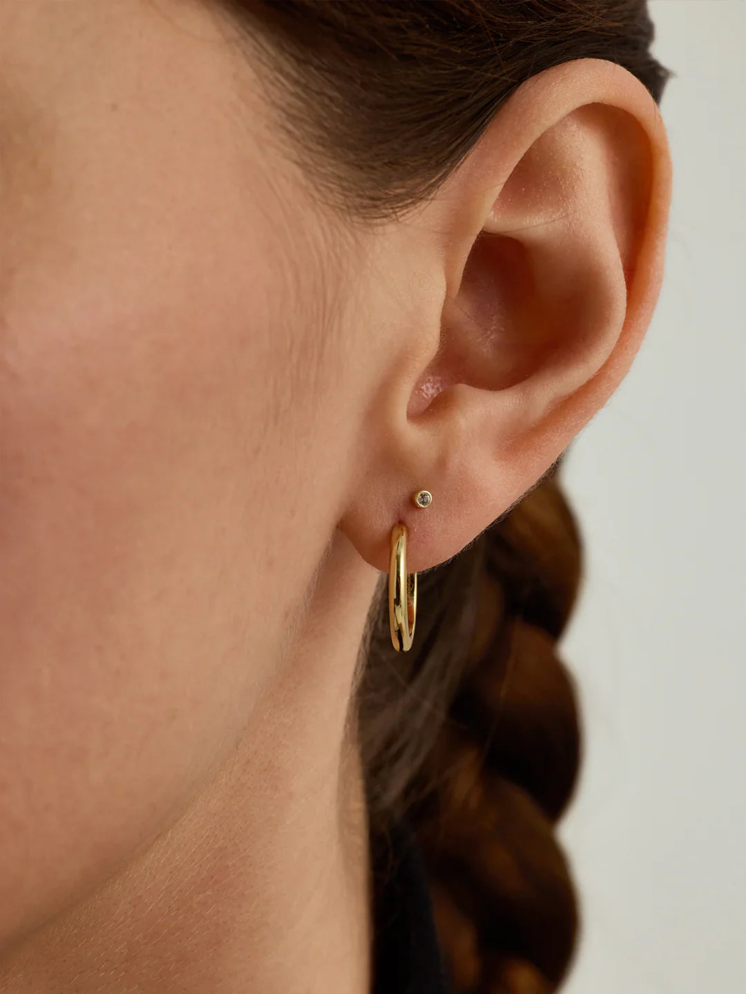 Kleine Röhrenohrringe