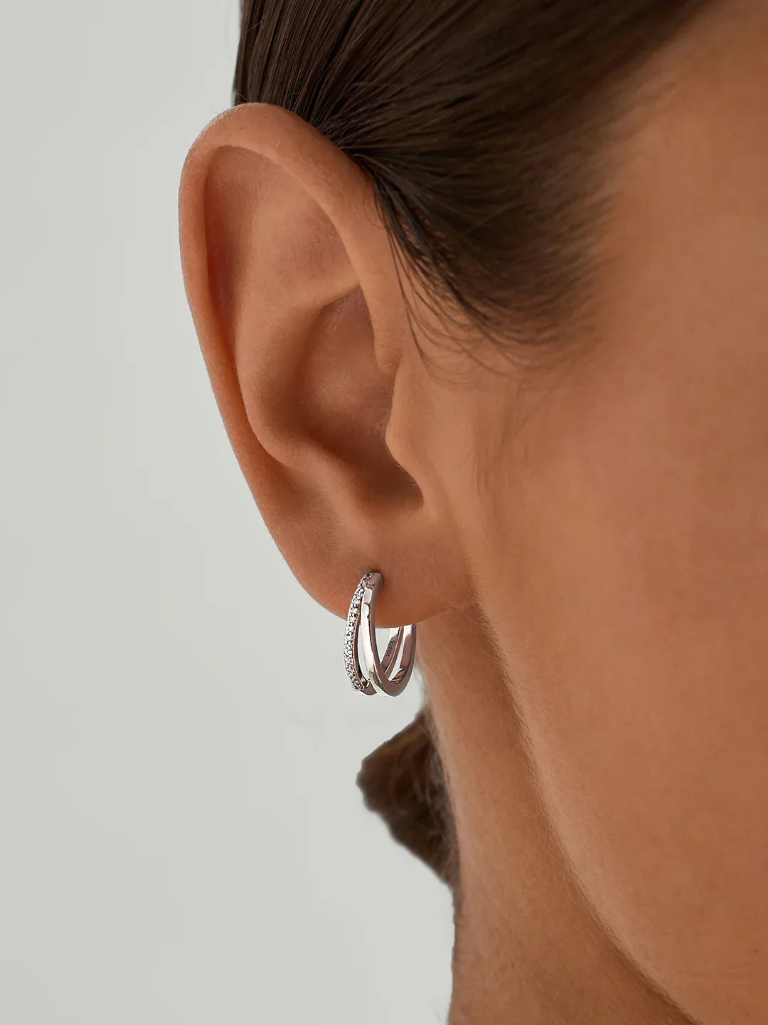 Mittlere doppellagige Creolen