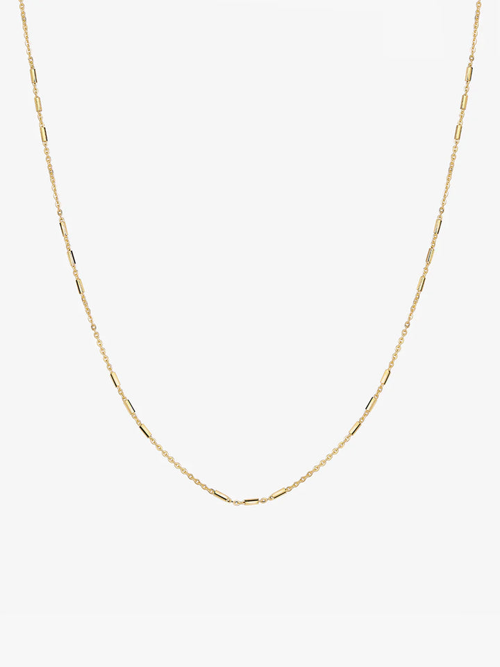 Zylinderperlen-Kettenhalskette