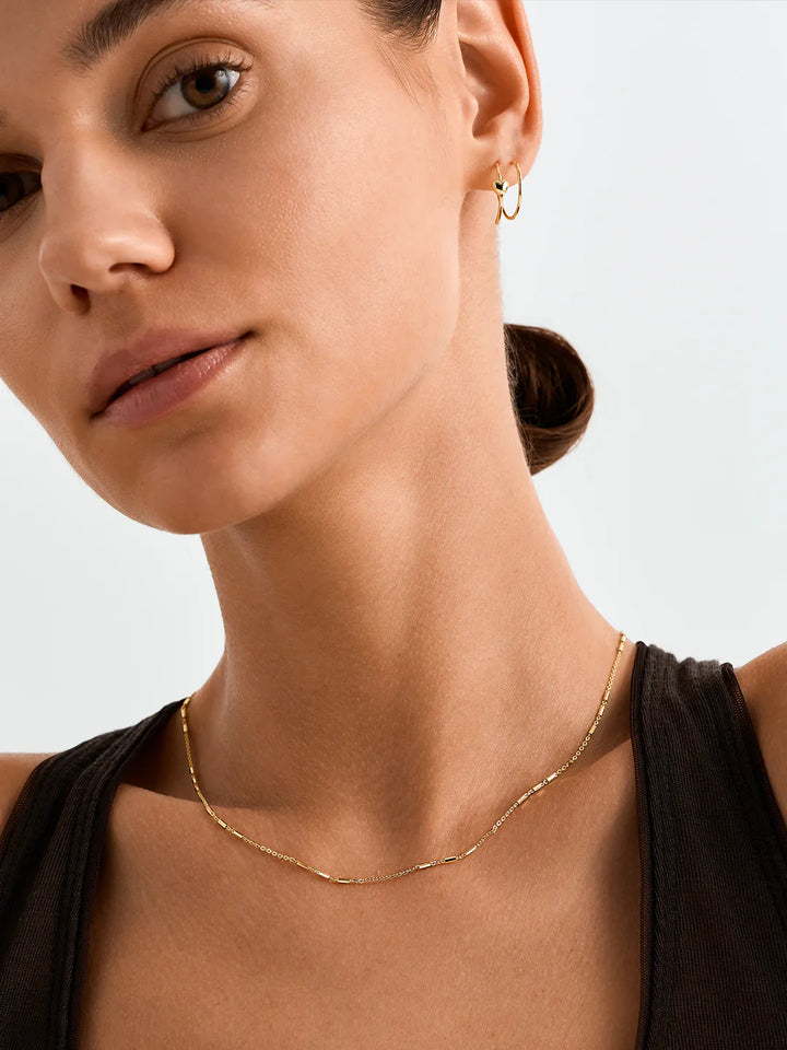 Zylinderperlen-Kettenhalskette