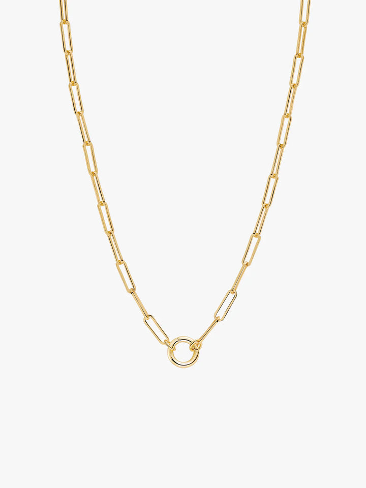 Papierclip Charm Halskette