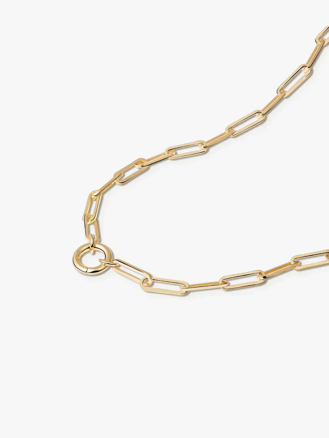 Papierclip Charm Halskette