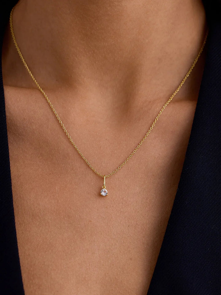 Weißer Saphir Anhänger