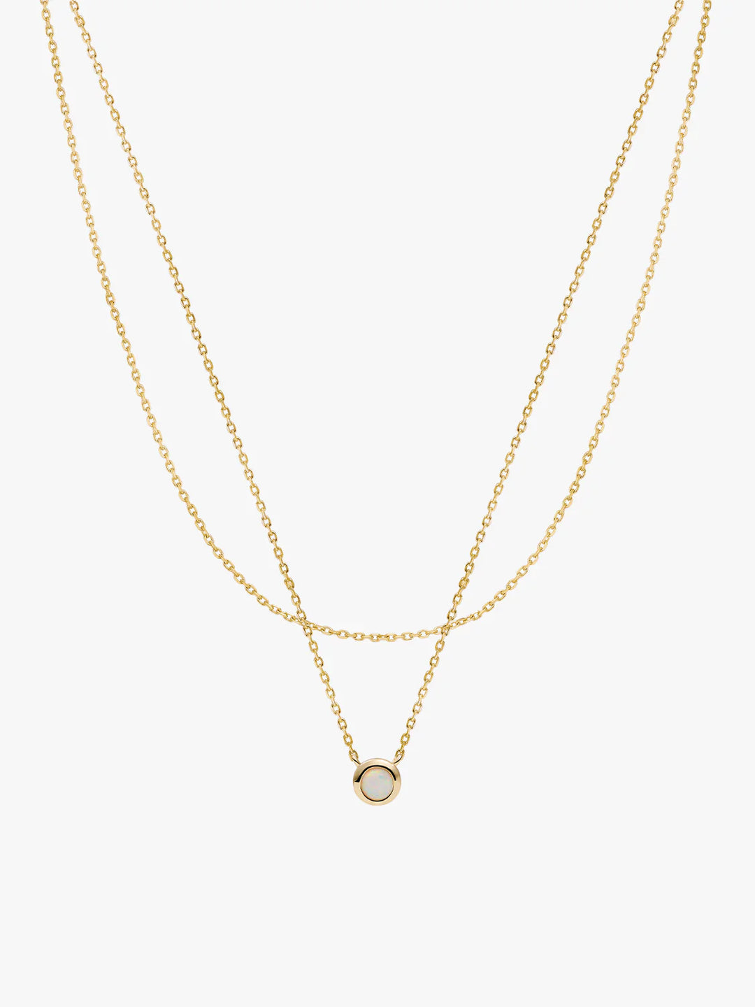 Opal Schicht-Halskette