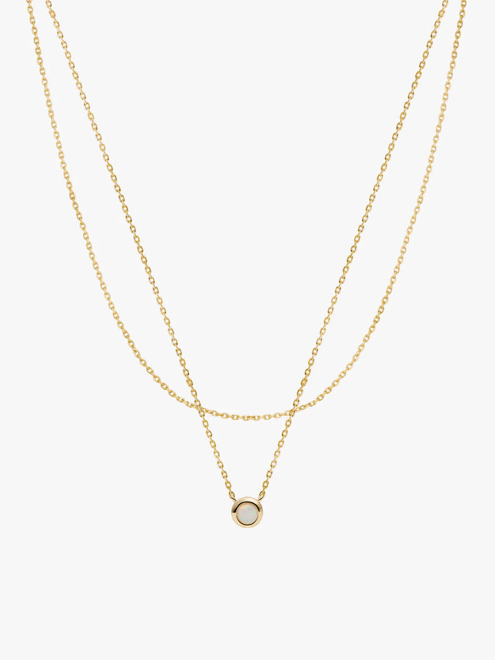 Opal Schicht-Halskette