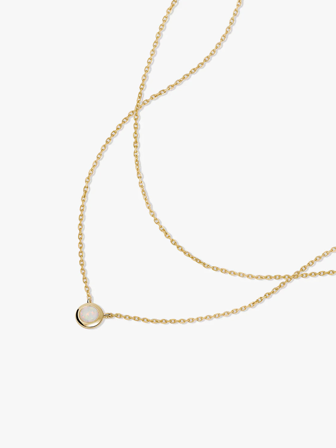 Opal Schicht-Halskette