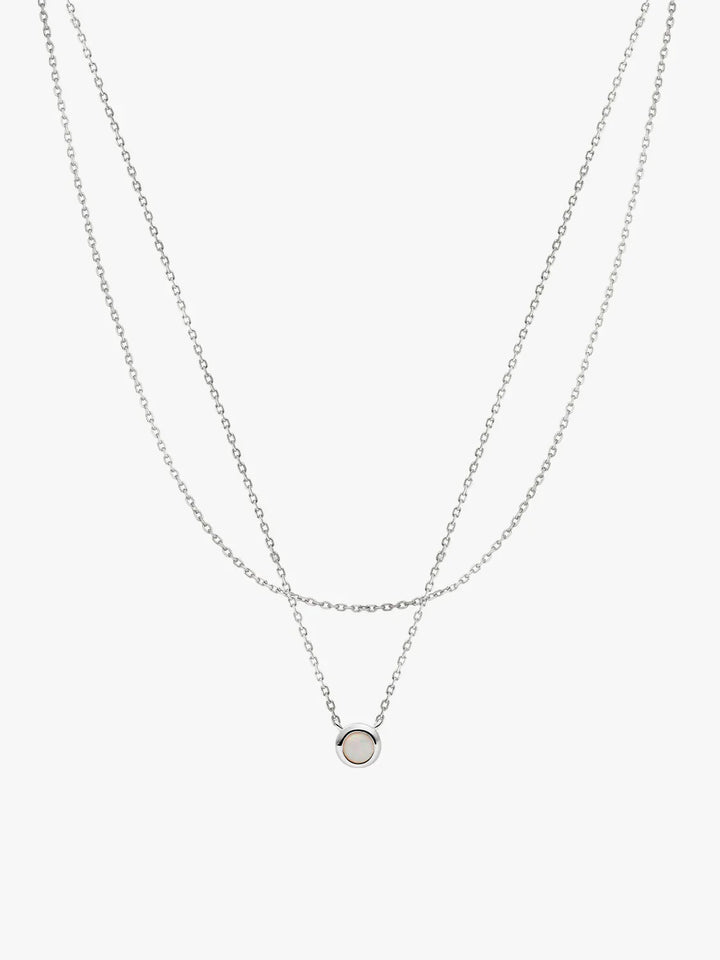 Opal Schicht-Halskette