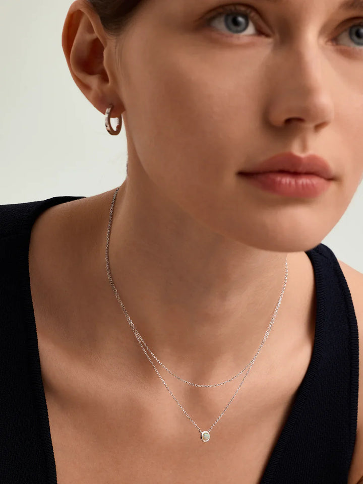 Opal Schicht-Halskette