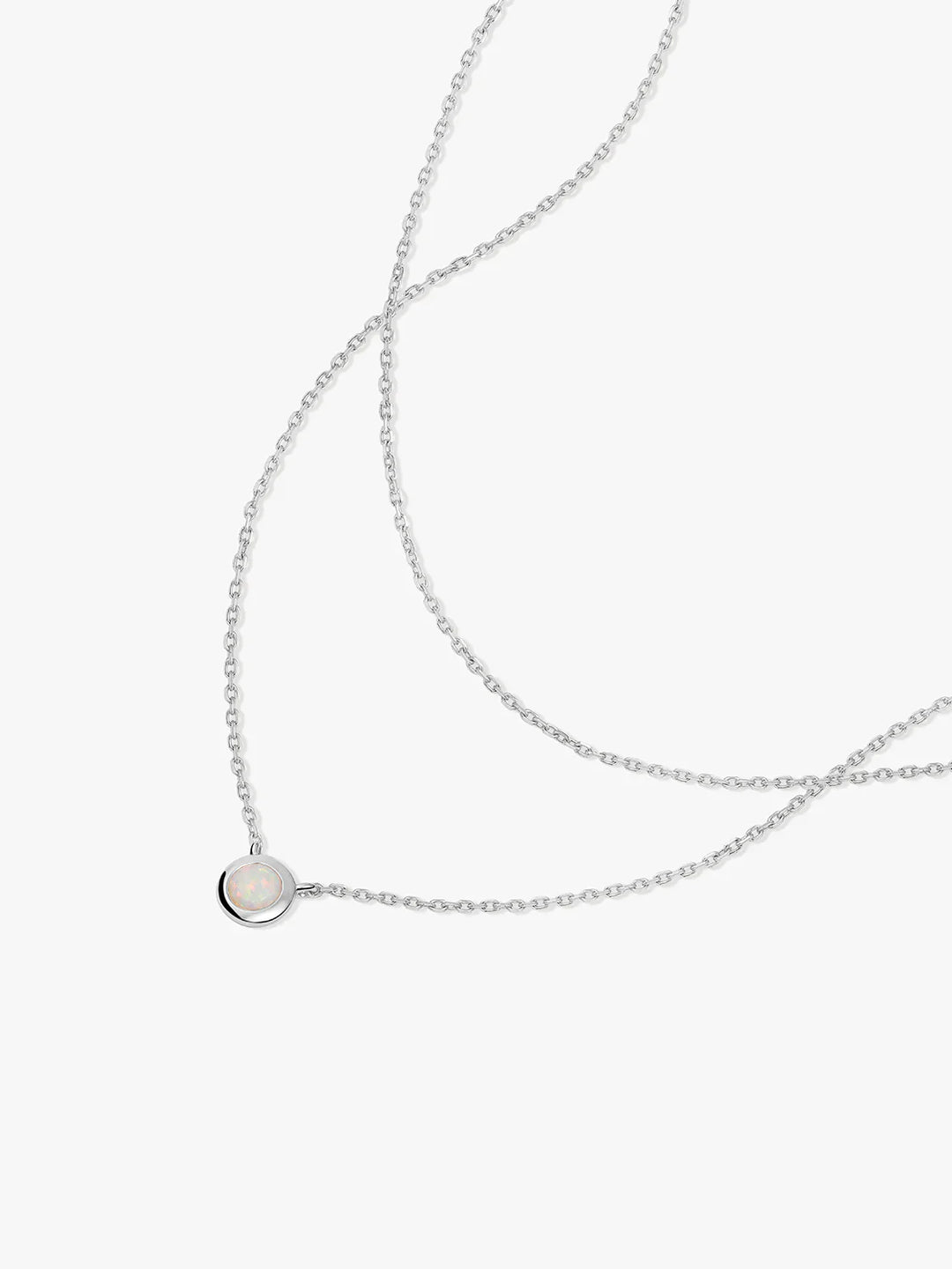 Opal Schicht-Halskette