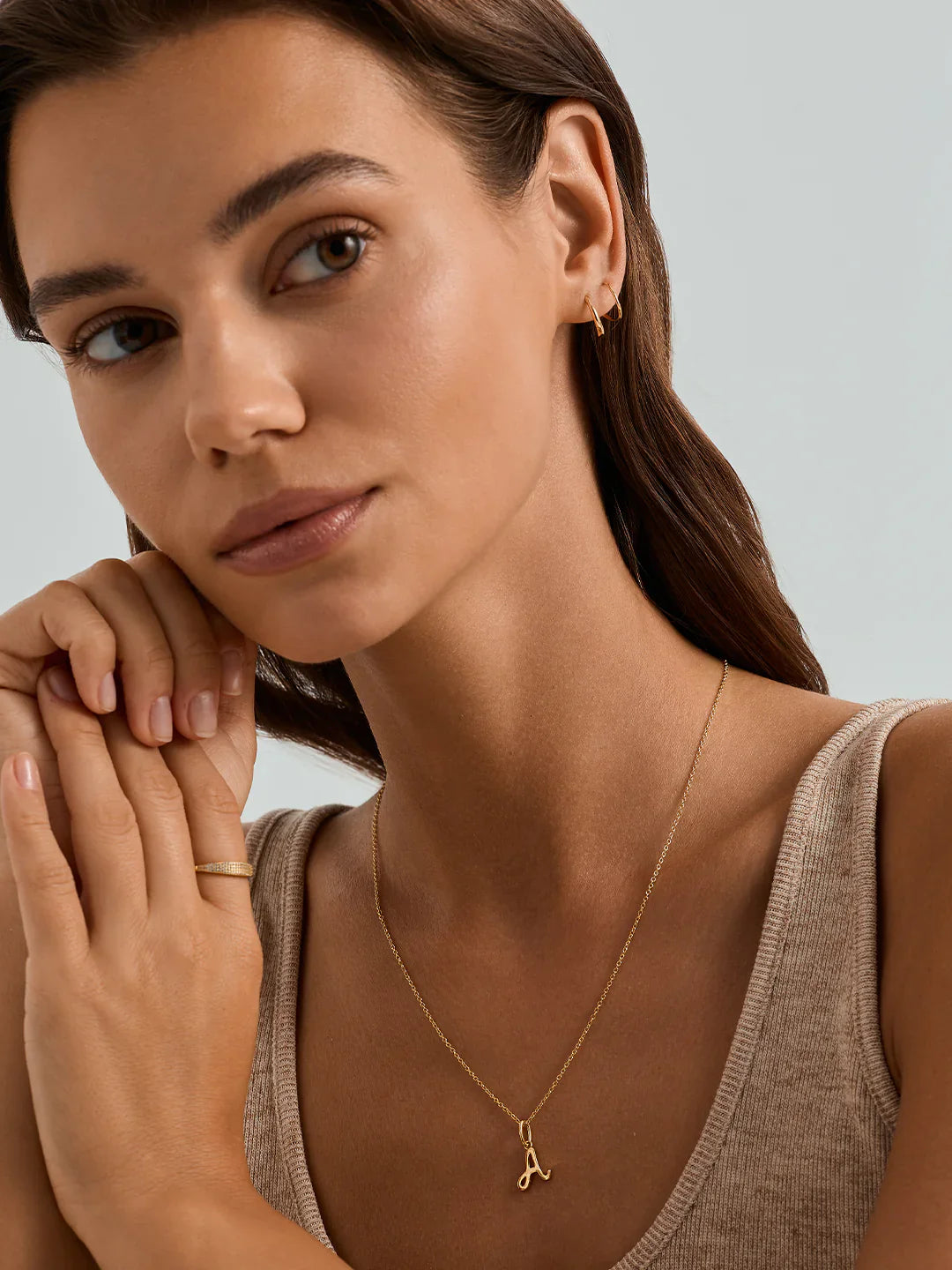 Kursive Buchstaben-Anhänger