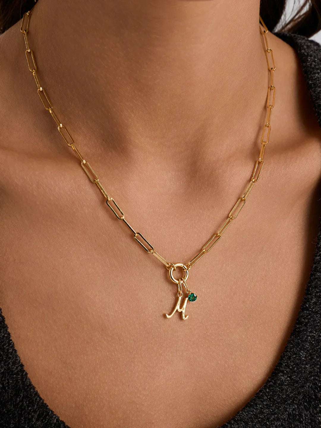 Kursive Buchstaben-Anhänger