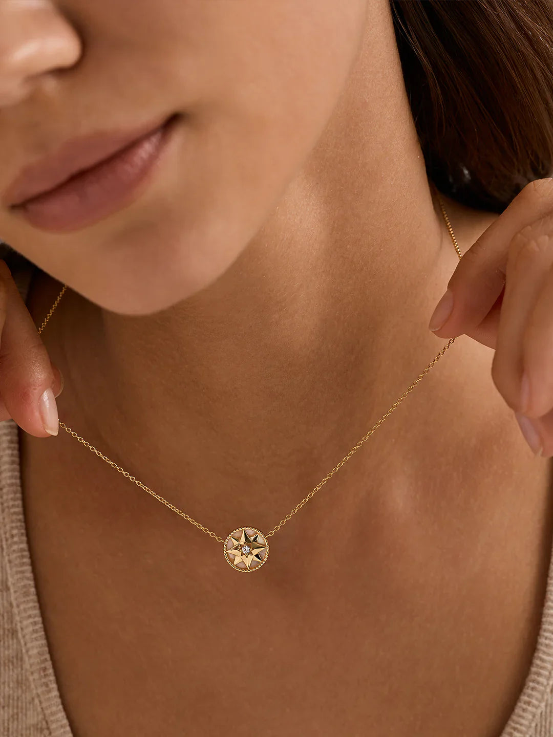 Polaris Perlen- und Saphir-Halskette