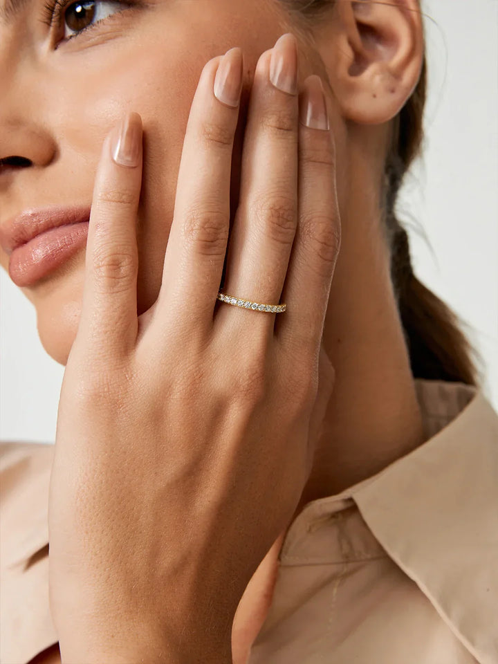 Saphir Ewigkeit Bandring