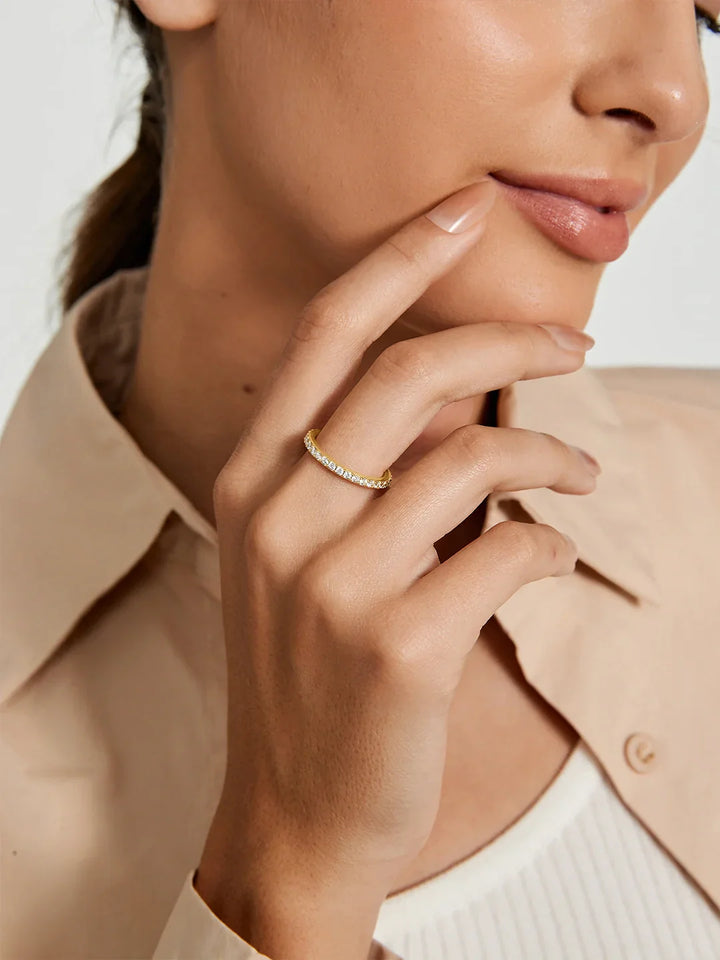 Saphir Ewigkeit Bandring