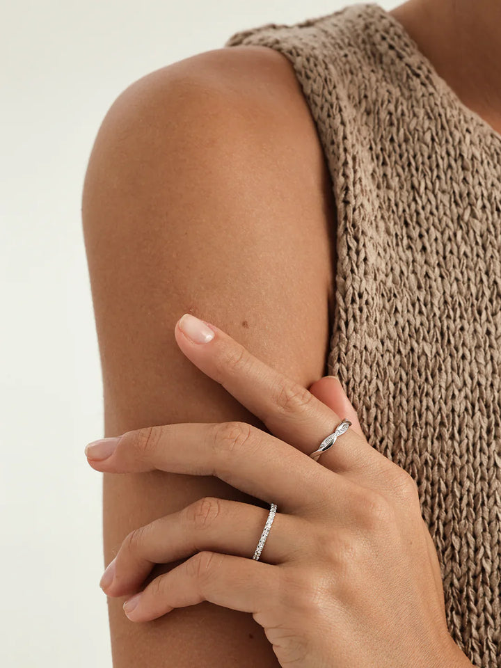 Saphir Ewigkeit Bandring