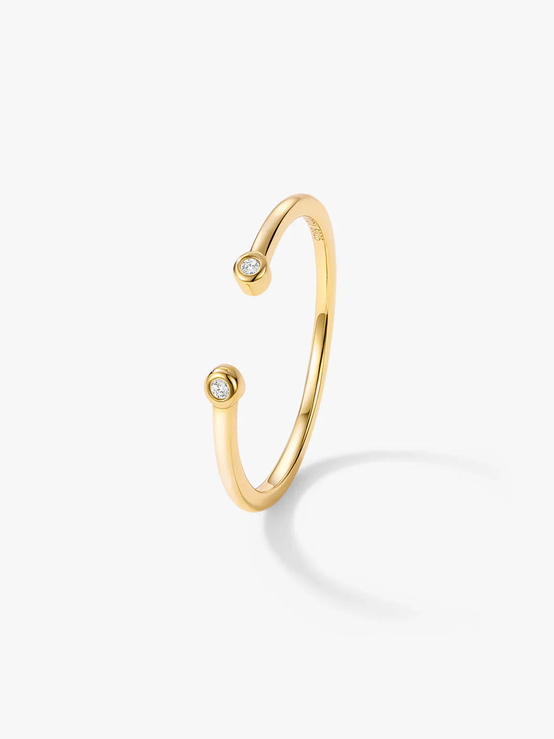 Slim Crystal Offener Ring