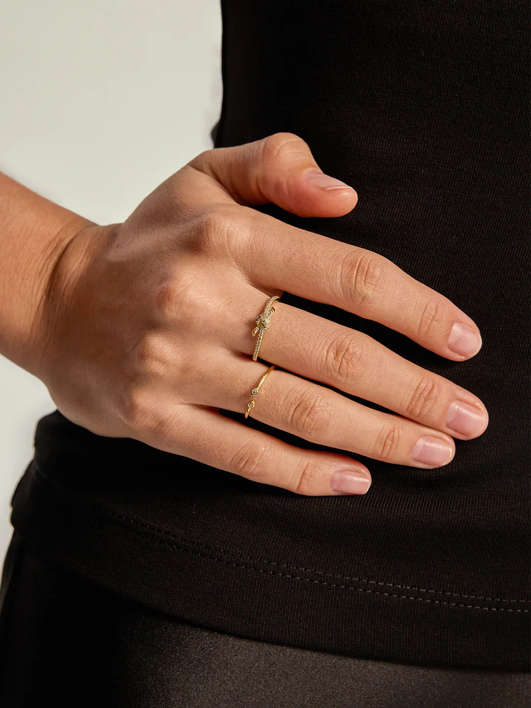 Knoten Halb Pave Ring