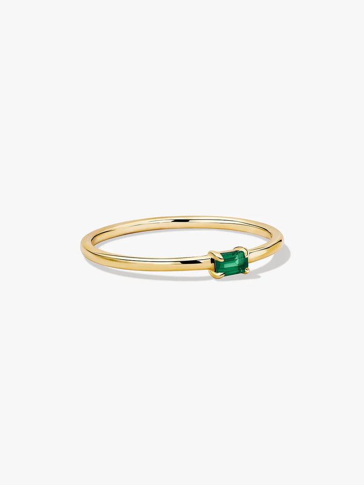 Baguette Smaragd Ring