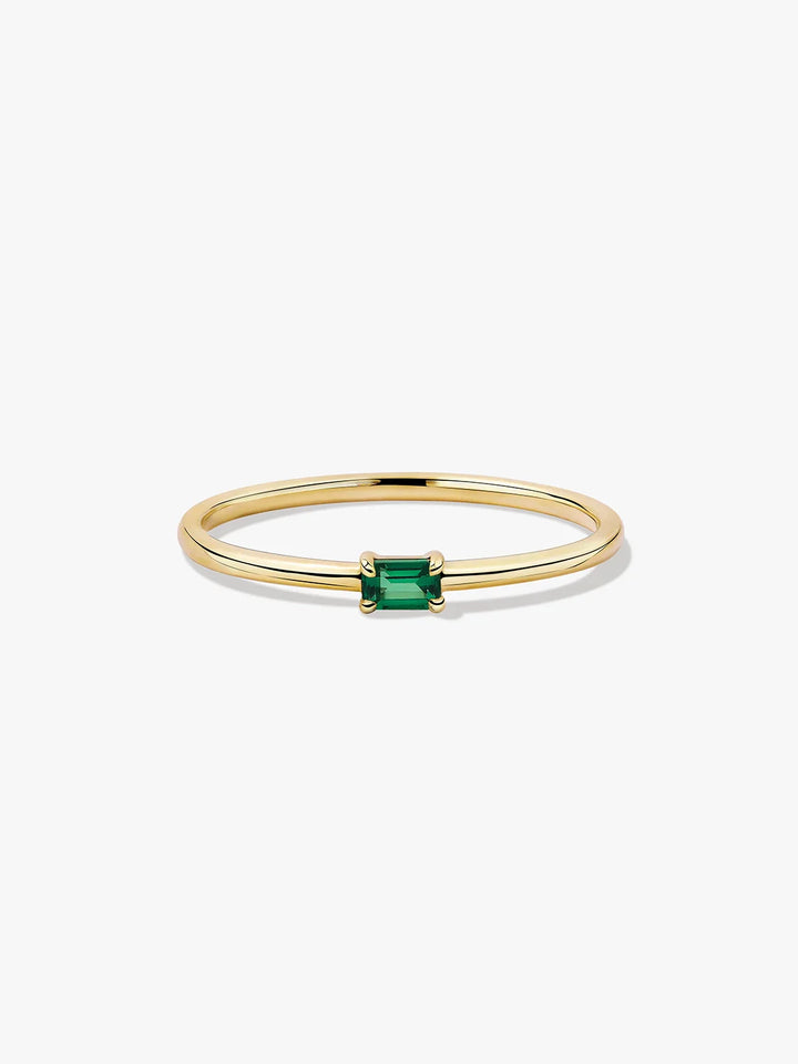 Baguette Smaragd Ring