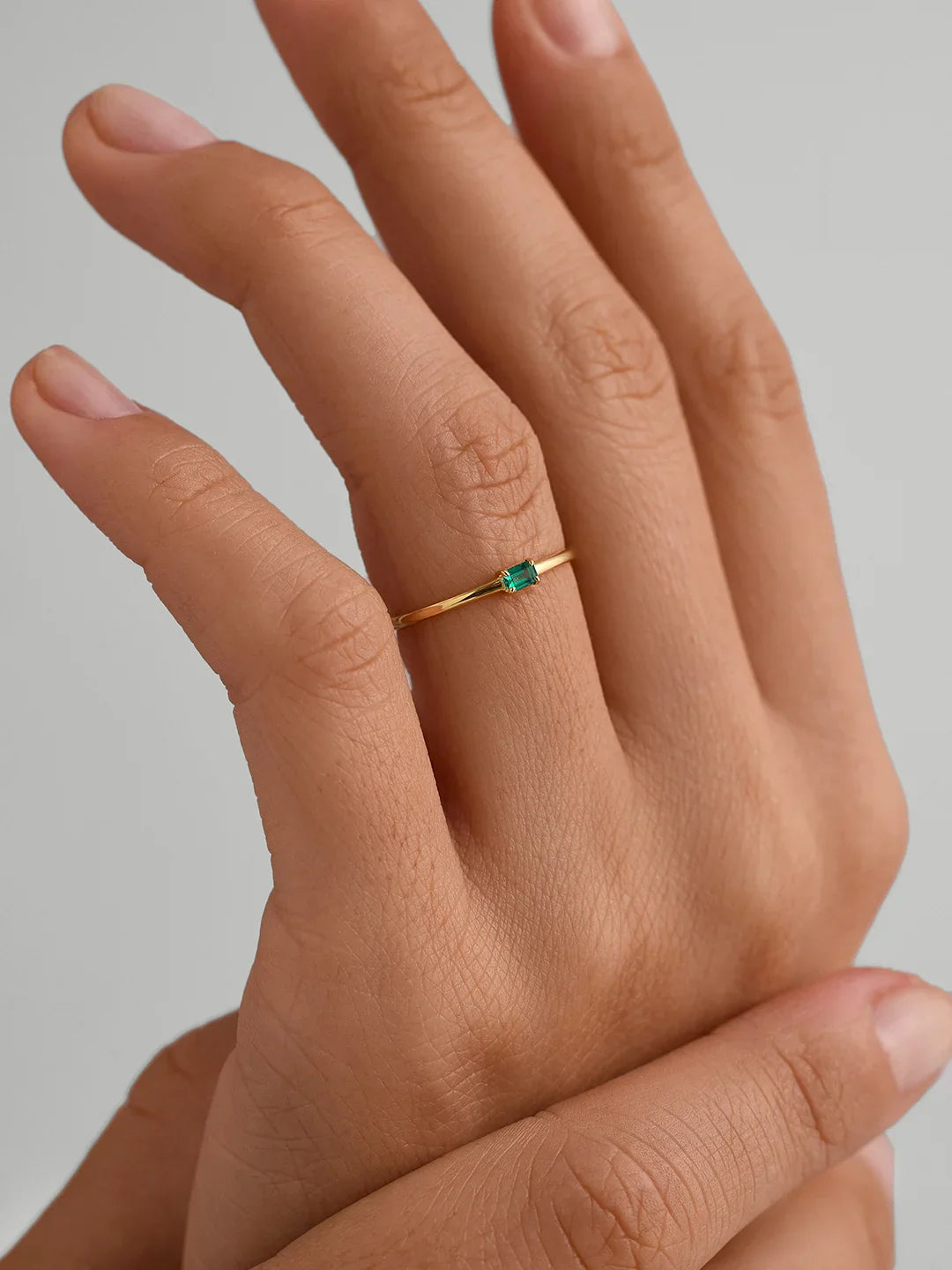 Baguette Smaragd Ring