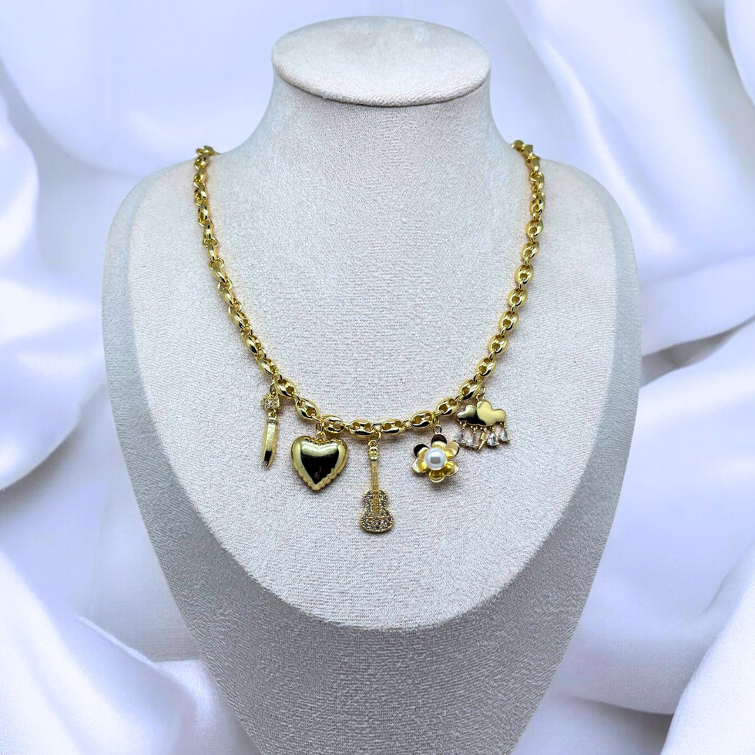 Melodie Herz Halskette (Handgefertigt & Limitierte Auflage)