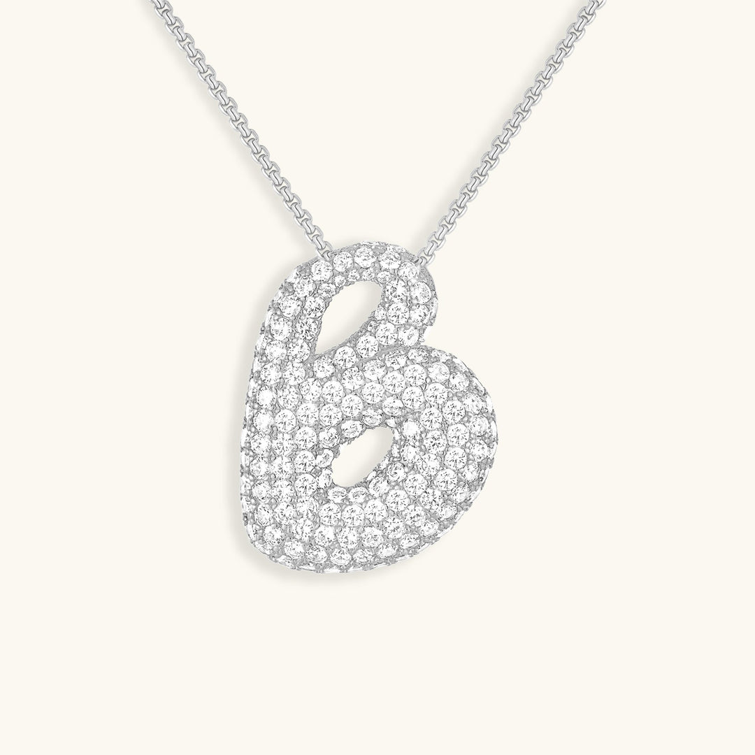 Zara Initial Diamant Halskette
