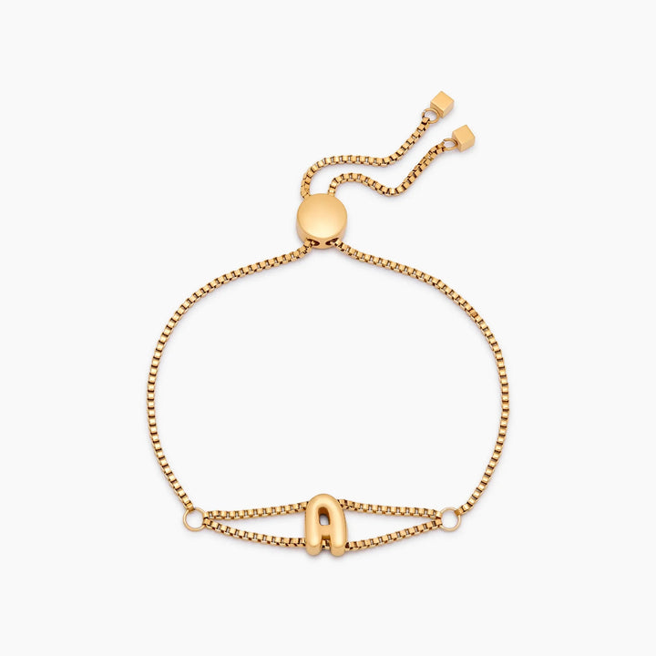 Buchstabenarmband mit Kugelinitial