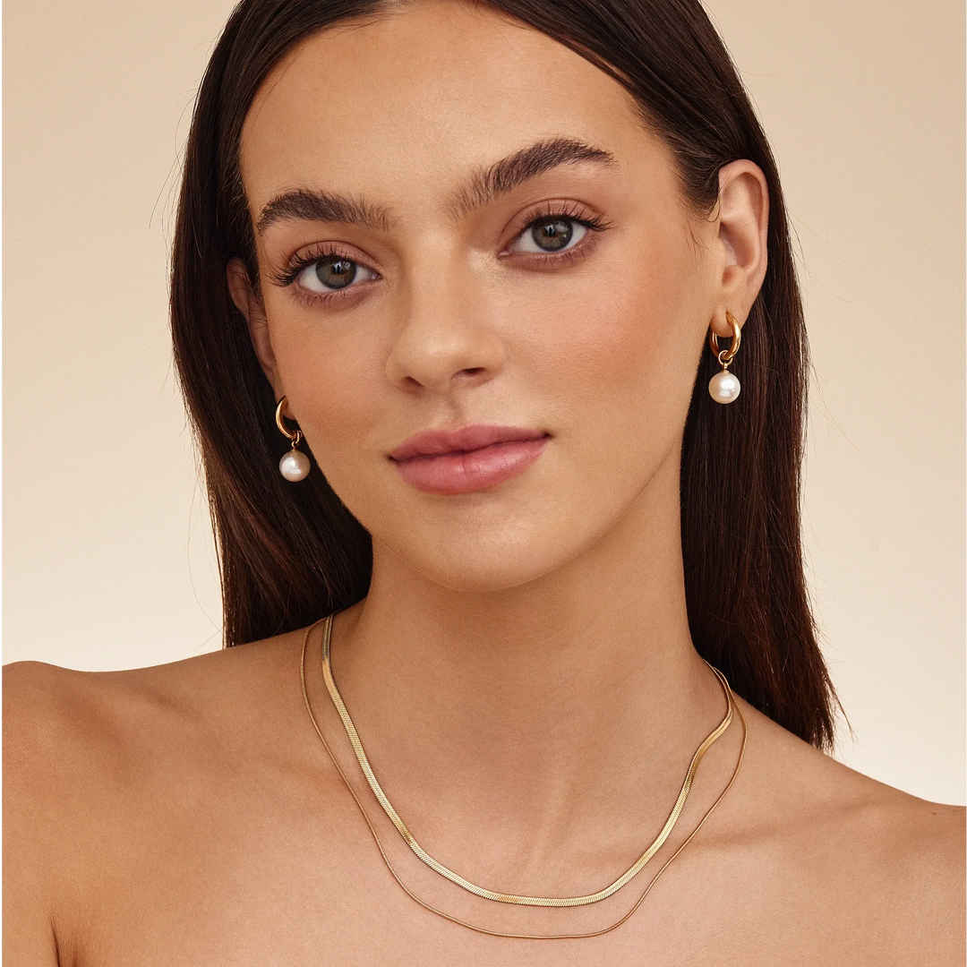 Perlen-Drop-Ohrringe