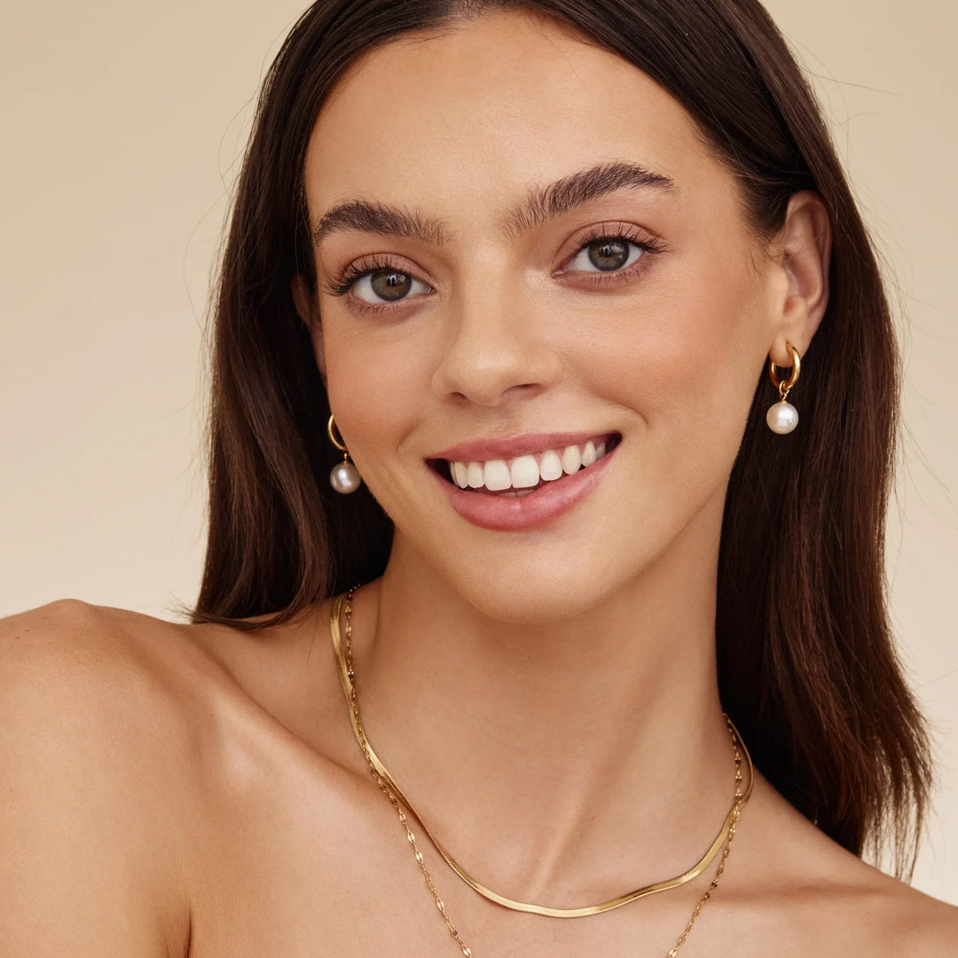 Perlen-Drop-Ohrringe