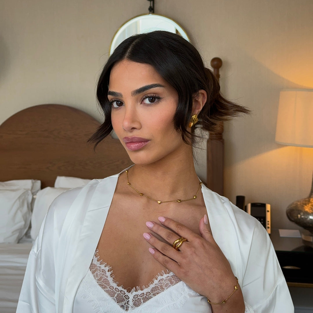 Mini Herz Kettenanhänger - Gold