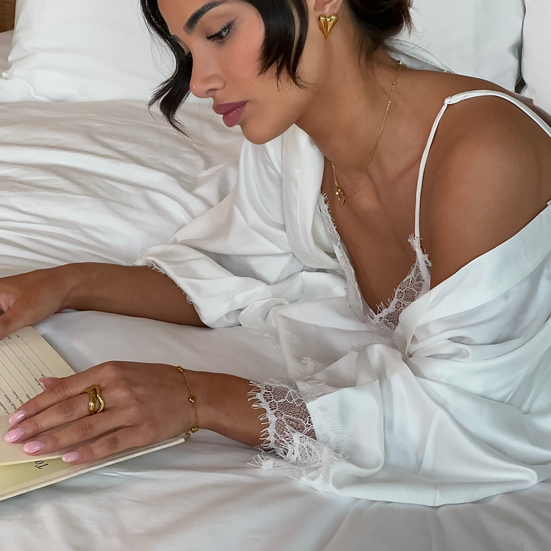 Mini Herzkette Armband - Gold